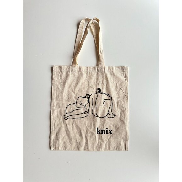 NEW KNIX Cotton Canvas Body Positivity Tote Bag - Picture 1 of 6
